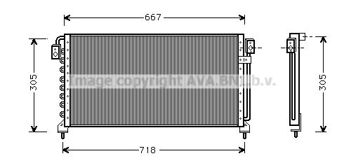 AVA QUALITY COOLING Конденсатор, кондиционер SU5028